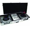 FLIGHTCASE CONSOLLE OMNITRONIC 12" TYPE 2 IN ALLUMINIO PER TRASPORTARE 2 CD PLAYER TIPO PIONEER CDJ800/1000, DENON DNS3000/5000, TECHNICS SLDZ1200, NUMARK CDX, STANTON C303/304/313/314 ED 1 MIXER CON LARGHEZZA FINO A 340 MM 